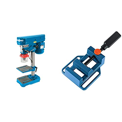 Silverline 350W Bench Drill Press/Pillar Drill 250mm (10) 230V (262212) & 380677 Drill Press Vice 65 mm