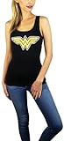 DC Comics Wonder Woman Tank Top (Small, Wonder Woman Black)