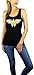 DC Comics Wonder Woman Tank Top (Small, Wonder Woman Black)