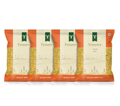 Image of Trinetra Arhar Dal (Toor Dal) | Protein-Rich for Everyday Cooking | 4 kg (4 x 1kg)