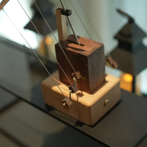 Image of Artisan Wooden Manta Ray Automaton, Upgraded Version Handmade Wooden Electric Bionic Manta Ray Ornament