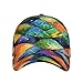Rainbow Fish Scale Baseball Cap Adjustable Size for Running Workouts and Outdoor Activities All Seasons