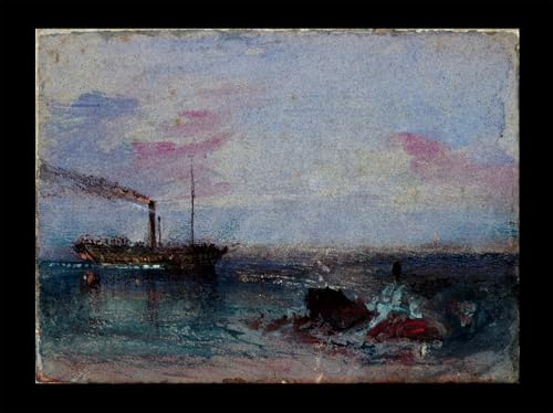 Image sur Toile Turner Paysage Marin, Toile Décorative de Salon 60x90cm