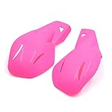 uxcell 2 Pcs Pink Plastic Dirt Motocross Motorcycle Hand Guards Handguards