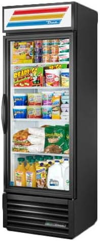TRUE GDM-19T-LD Glass Door Merchandiser, interior view pẹlu selifu