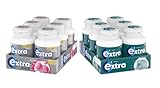 Extra Chewing Gum, White Bubblemint and Cool Breeze Flavours, 6 Packs of 46 Pieces Each (12 Packs Total)
