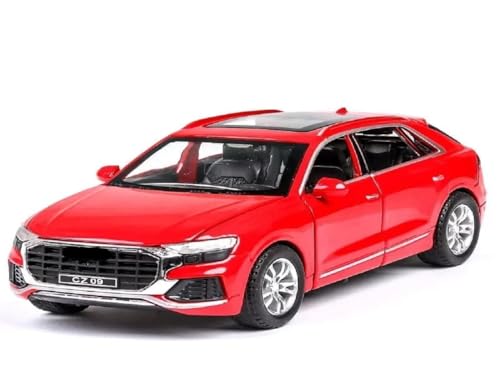 Image of LONGMIRE Metal Pull Back Diecast Car Pull Back Model with Sound Light Boys Gifts Toys for Kids Pack of 1, Multicolor (1:32 AODI Q8)