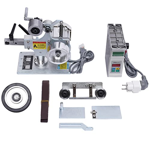 Belt Sander, Electric Belt-Sander Polishing-Grinding Sharpener Adjustable Angle, Multi-Function Desktop Belt Machine, Polisher Grinder w/Brushless Motor Vertical &Horizontal Household Belt Machine