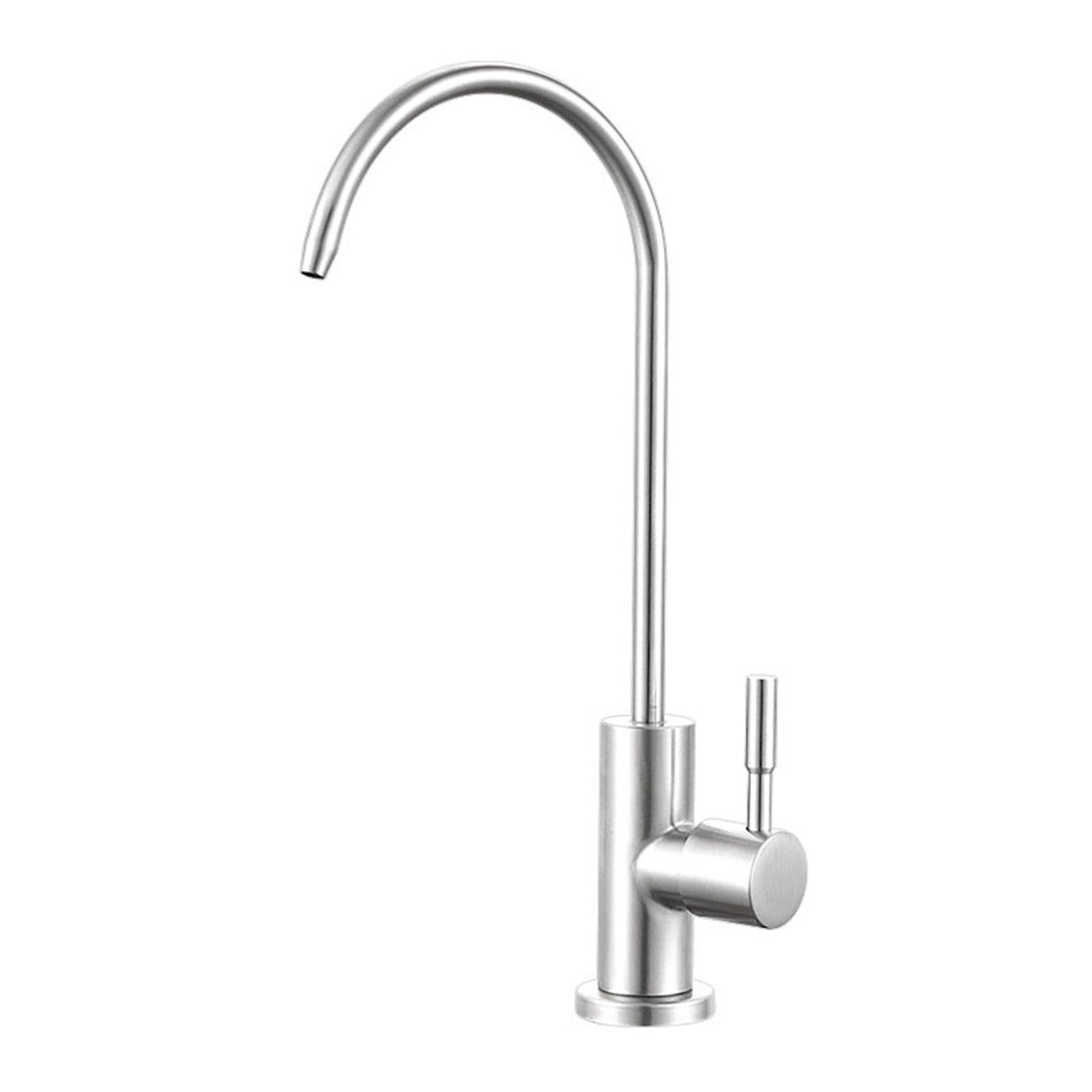 ZYCHSJXA Water Purification Faucet 304 Stainless Steel Sink Mixer Tap Kitchen Accessories Purifier Points Universal Crane(Black Pointed)