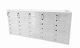 FixtureDisplays® 30-Slot Cell Phone Smartphone Charging Station Lockers Assignment Mail Slot Box USB Femal Ports in Each Slot Max 5 Watts Per Slot Output 15252-USB