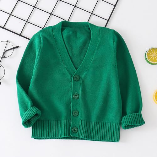 Cardigan Sweaters for Girls - School Uniforms Long Sleeve Button Front Outerwear Kids Soft Plain Fall Clothes2