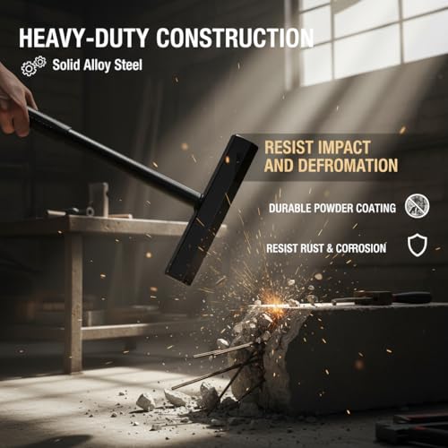 Heavy Duty Garage Door Vertical Track Repair Tool Set,Designed for 2-Inch Roller Rail Replacement, Anvil Tool for Quick Track Alignment & Maintenance