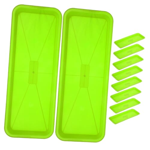 LIFKOME 10個 長方形プラスチック製植木鉢受け皿 耐久素材使用 防水 割れにくい プランター用トレイ 室内外兼用 多目的植木鉢受け皿