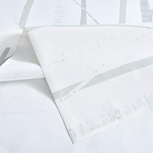 Vinyl Oilcloth Tablecloth Rectangle Spillproof Wipeable Stainproof Pvc Plastic Waterproof Tablecloths For Birthday,Christmas,Banquet Kitchen Dining Tablecloth - Ivory White Tree 54 X 84 Inch #TOP6