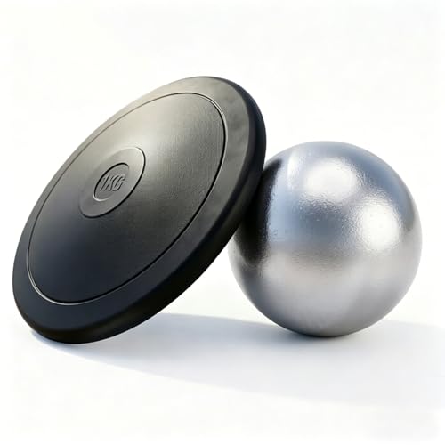Transfree Shot Put Discus Set - Rubber Discus & Cast