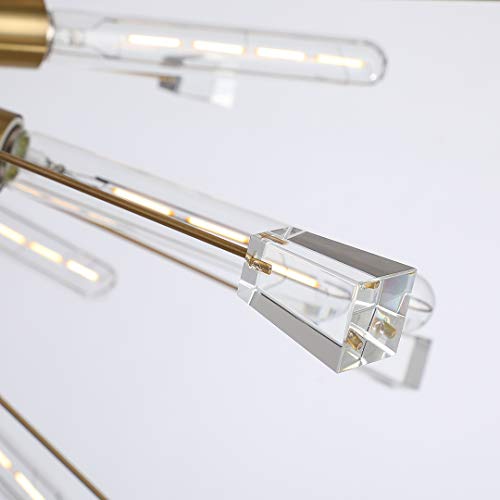 Decomust® 40" Large Mid Century Modern Sputnik Light Fixture/Italian Starburst Chandelier (Gold) #TOP2
