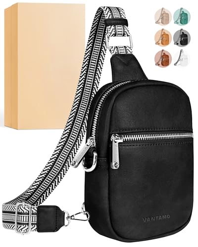 Vantamo Small Crossbody Bags for Women, Sling Bag with RFID & Anti-Pickpocket Clip, Adjustable Strap Cross Body Packs