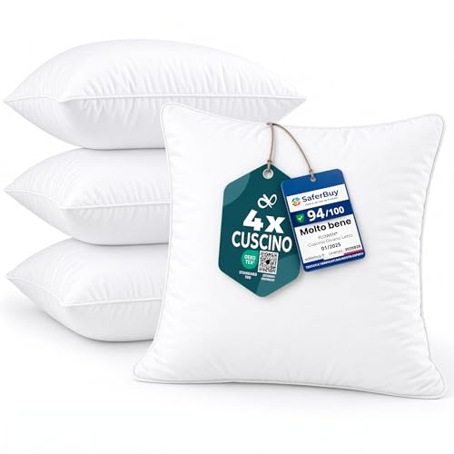 Cuscini per Divano 45x45 Imbottitura Cuscini 4 pezzi Interno Decorativi