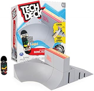 Tech Deck, Bowl Builder X-Connect Park Creator, Customizable and Buildable Ramp Set with Exclusive Fingerboard, Kids Toy for Ages 6 and up