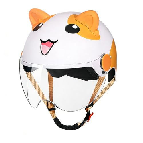 Adults Animal Styling Retro Cute Motorcycle Helmet DOT Approved Women