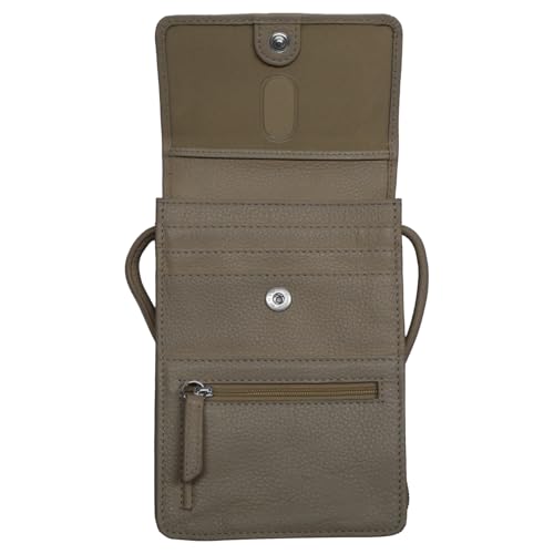 Image of ili New York 6827 Genuine Leather Crossbody Organizer with RFID Blocking Lining | Genuine Leather