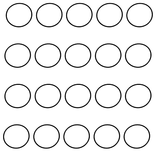 Heyiarbeit 外径25mm 内径23mm 幅1mm 20個入り Oリング Oリングセット O型リング ニトリルゴム シリコーンOリング ゴムガスケット ゴムリングセット ラバー パッキン 耐熱 耐油 防水 機械修理 車 エアコン 完全密封 K