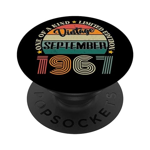 57 Años Vintage Septiembre 1967 57 Cumpleaños Retro PopSockets PopGrip Intercambiable