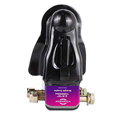 2-5/16" Adjustable Trailer Coupler With Trigger Latch Sae Class Iv 14000 Lb For Towing Rv, Boat, Camper (Black) (14000Lbs 2-5/16") #TOP2