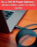 Verbatim Sync & Charge Cable USB-C do USB-C 100 W Magnetic 120 cm - Black