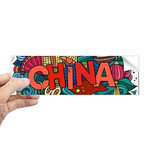 Adhesivo rectangular Made in China Asia Chinese Travel Art pegatina para cristal exterior