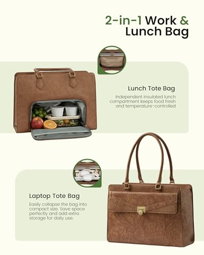 Image of LOVEVOOK Laptop Tote Bag for Women,Laptop Work Tote Computer Bag