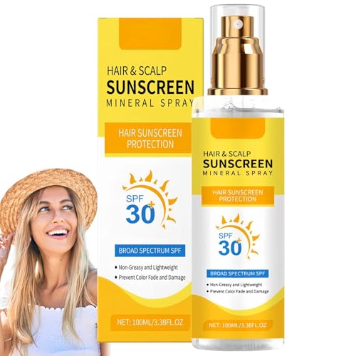 Hair & Scalp Mineral Sunscreen Spray SPF30 - Lightweight, Non-Greasy, Waterproof