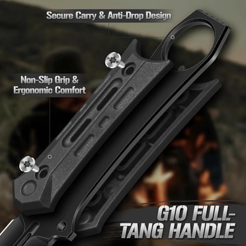 Freelander Outdoor Messer Klein aus D2 Stahl mit Kydex Scheide – Ansicht 3