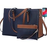 LOVEVOOK Laptop Bag for Women, Computer Tote Bag Handbag Shoulder Bag Purse Business Work Briefcase