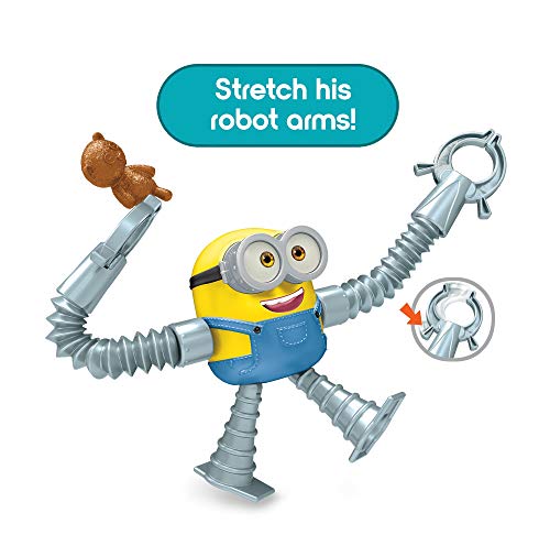Minions: The Rise Of Gru Arm Stretch Bob Action Figure Approx 4-In Movie Character Toy With Extending Arms & Teddy Bear Accessory For Ages 4 Years & Older #TOP2