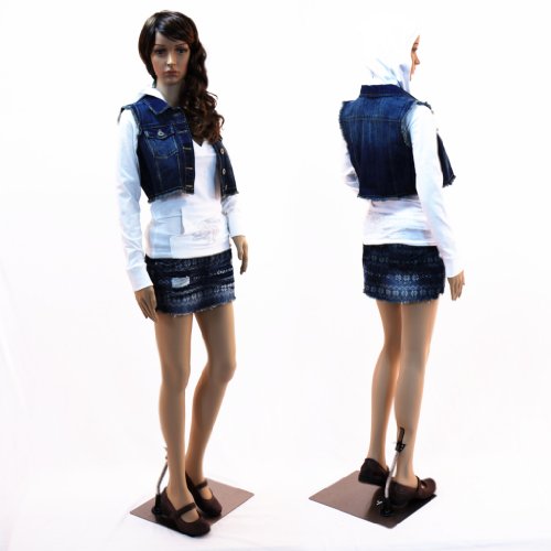 Realistic Standing Female Adult Mannequin + Base + 2 Free Wigs (F-03+2) #TOP1