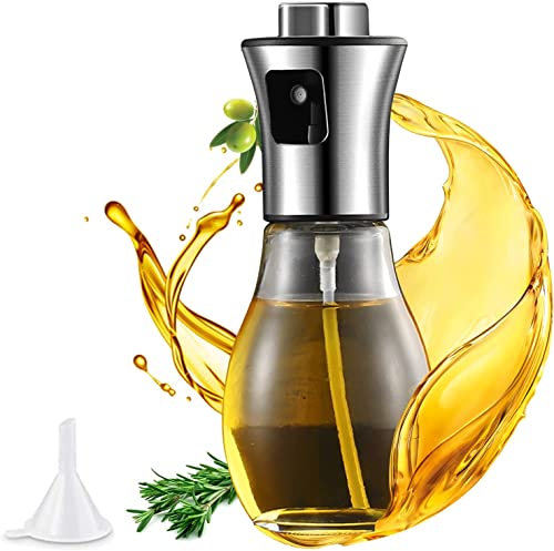 Auyeetek Oil Sprayer For Cooking Oil Spray Bottle Oil Glass Food Safe Stainless Steel Oil Spray For Cooking Olive Oil Spray Low Calorie For Hot Air Fryer Cooking Spray 200Ml #TOP4
