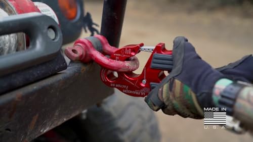 Factor 55 00250-01 Ultrahook Winch Hook Closed System Shackle Max Load 16,000 lbs ULT Strength Shackle Pin Mount 48,000 lbs Offroad 4x4 Adventure – Red. by Factor 55 - Used condition - Image 7