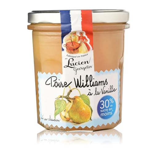 Lucien Georgelin Williams Gourmande y mermelada ligera de pera con vainilla, 320 g