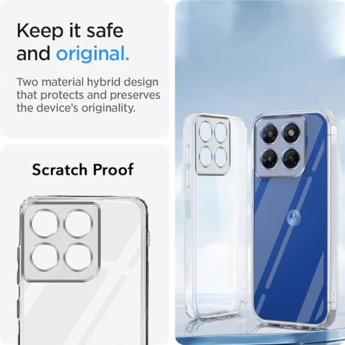 Image of Jkobi Silicone Back Cover Case for Motorola Moto G37 Power (Clear Shockproof Case with Camera Protection | Soft and Flexible | Transparent)