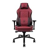 Thermaltake X Comfort Real Leather Burgundy Red Gaming Chair GGC-XCR-BRLFDL-TW