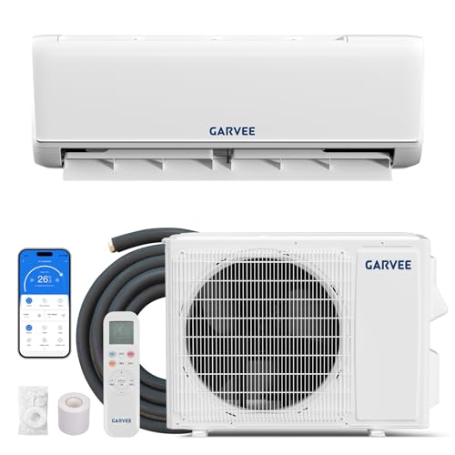Image of Garvee Mini Split AC & Heat Pump, 9000 BTU 18.5 SEER2 208 /230V Buit in WiFi, Smart Phone Control, Compatible with Alexa, Cool and Heat Room Up to 450Sq.ft