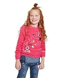 desigual kindermode outlet Modisch, bequem Desigual Mädchen COPERNICO Pullover, Rosa (Fuchsia Rose 3022), 152 (Herstellergröße: 11/12)
