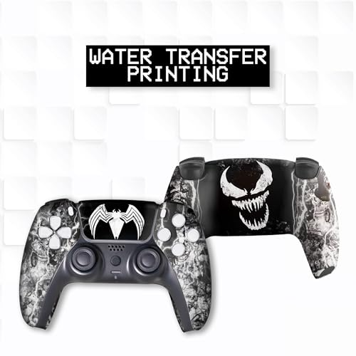 Image of Vennom Custom PS-5 Controller Wireless compatible with Play-Station 5 Console by BCB Controllers | Proudly Customized in USA with Permanent HYDRO-DIP Printing (NOT JUST A SKIN)