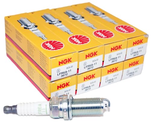 Bougies d'allumage NGK LFR6A-11 en lot de 8 pour l'entretien et le soin de votre auto