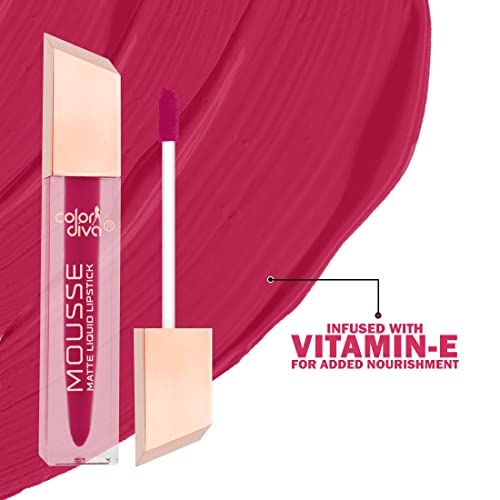 Image of Adbeni Value Pack, Mousse Matte Liquid Lipstick With Eyeliner & Mascara, 5.5ml Each | Long Lasting, Water & Smudge Proof, Light Weight, 14 Hour Long Stay, Pack Of 3 (Holly Berry 156)