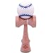 White & Blue Baseball Kendama And Extra String