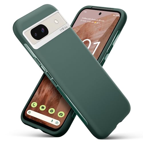 Image of Spigen Cyrill UltraColor | Google Pixel 8a Case | Green Pixel 8a Back Cover | TPU+Poly Carbonate - Kale