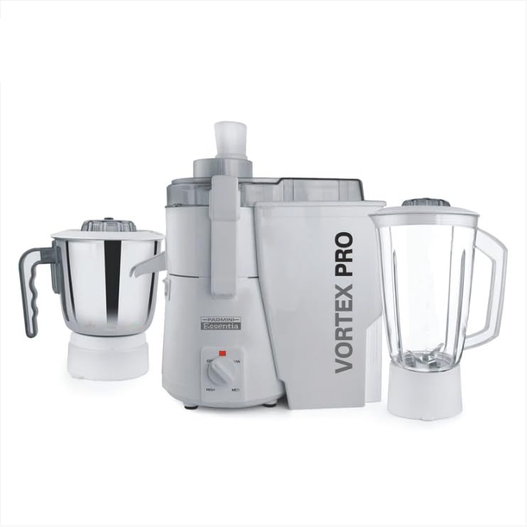 PADMINI VORTEX PRO Juicer Mixer Grinder 900 Watts Copper Motor 1.5L Juicer Jar And 0.4L Grinding Jar/with unbreakable ABA body/food grade rubber gasket/2-Year Complete Warranty (5 Year On Motor)*-image-18