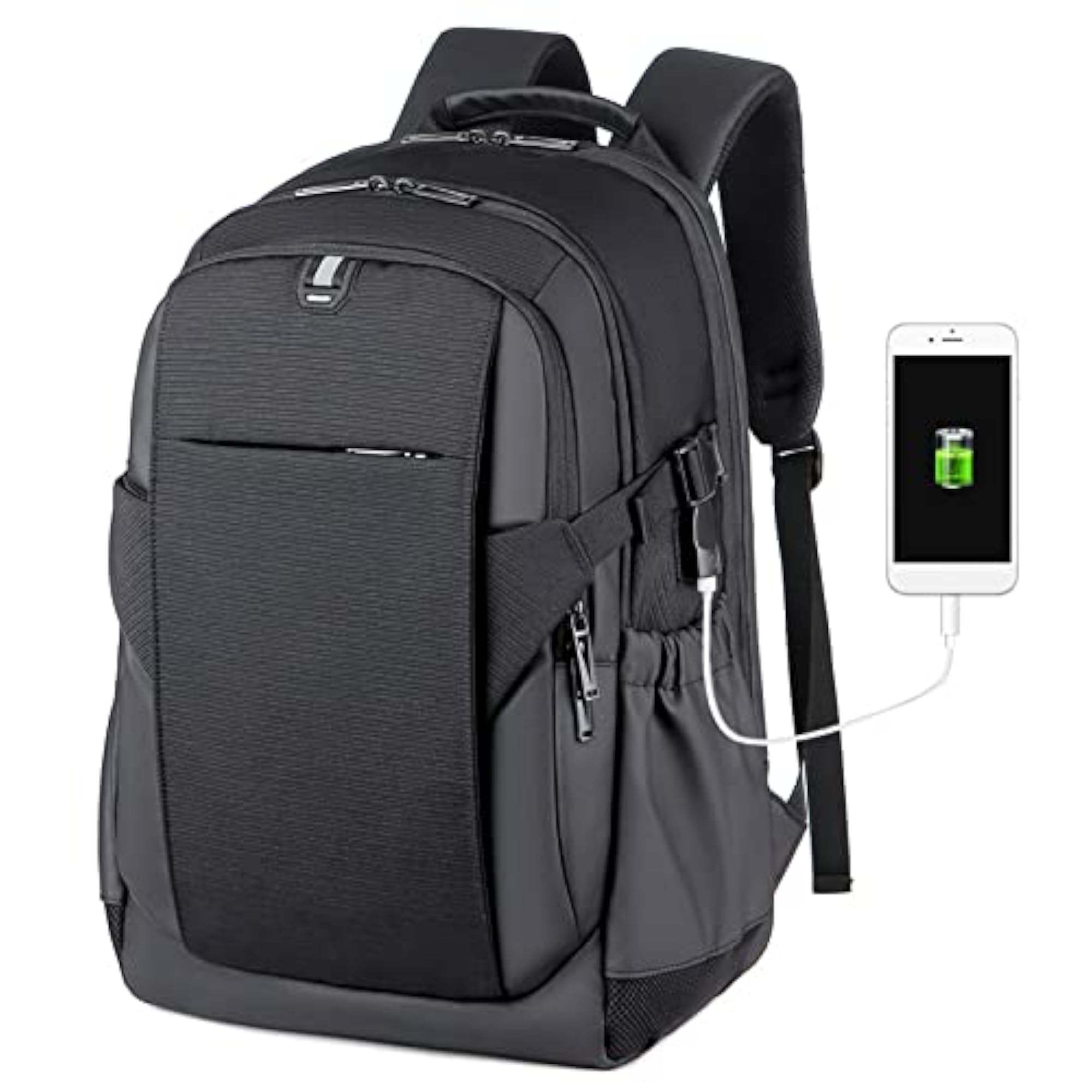 Water-Resistant Laptop Backpack with USB Charging Port